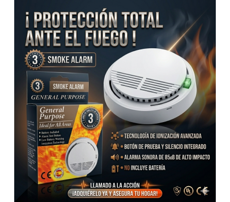 DETECTOR DE HUMO - ALARMA